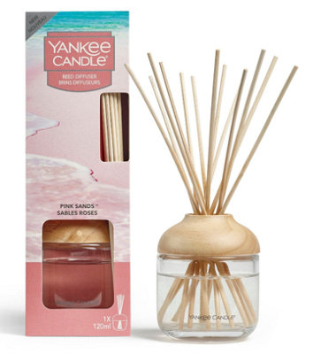 Yankee Candle Original Reed Diffuser Pink Sands Fragrance for Continuous Long-Lasting Scent 1625220E