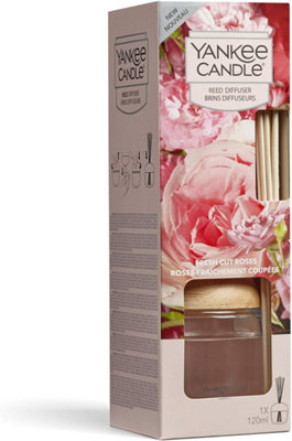 Yankee Candle Reed Diffuser - Fresh Cut Roses - 120 ml - Up to 10 Weeks of Fragrance - 9