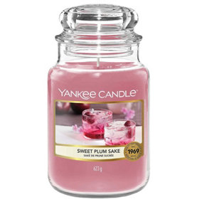 Yankee Candle Scented Candle - Sweet Plum Sake Large Jar Candle - Long Burning Candles: Up to 150 Hours