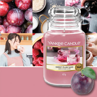 Yankee Candle Scented Candle - Sweet Plum Sake Large Jar Candle - Long Burning Candles: Up to 150 Hours - 3