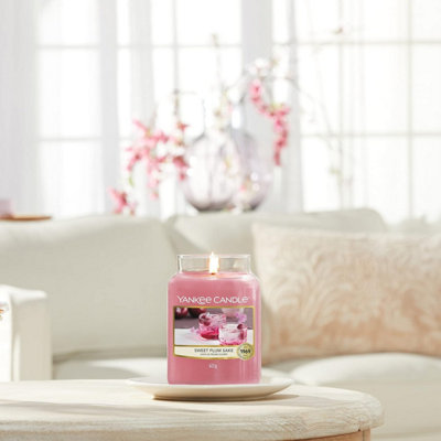 Yankee Candle Scented Candle - Sweet Plum Sake Large Jar Candle - Long Burning Candles: Up to 150 Hours - 6