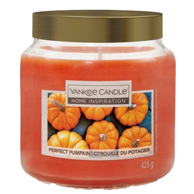 Yankee Candle Seasonal Perfect Pumpkin Medium Jar With Metal Lid
