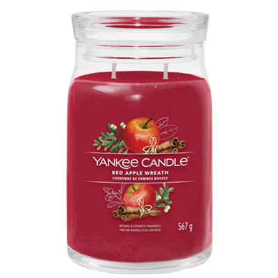 Yankee Candle Signature Large Jar Red Apple Wreath 2 Wick - 3