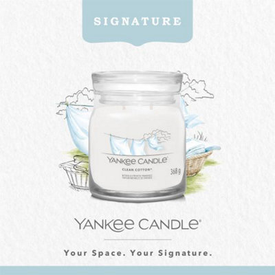 Yankee Candle Signature Medium Jar Clean Cotton