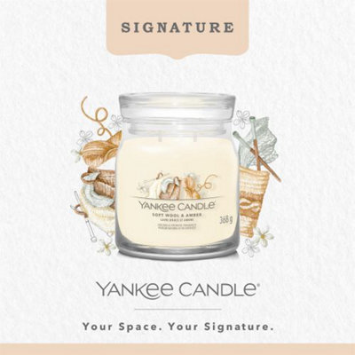Yankee Candle Signature Medium Jar Soft Wool Amber
