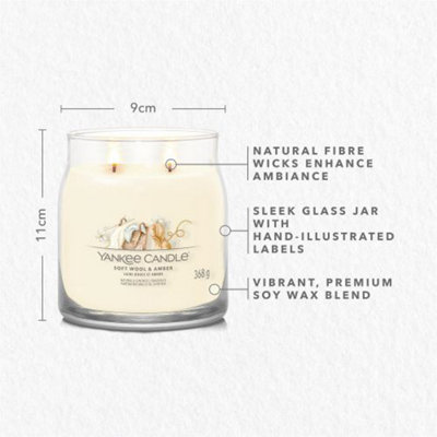 Yankee Candle Signature Medium Jar Soft Wool Amber
