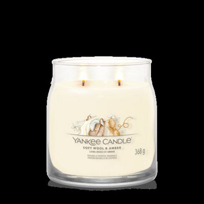 Yankee Candle Signature Medium Jar Soft Wool Amber - 4