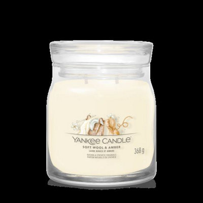 Yankee Candle Signature Medium Jar Soft Wool Amber - 5