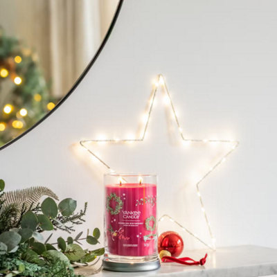 YANKEE CANDLE Signature Vonná svíčka velká 2 knoty Sparkling Winterberry 567 g - Lékárna.cz