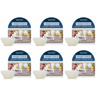 Yankee Candle Sweet Vanilla Horcata Wax Melt 22gX6