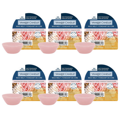 Yankee Candle Wax Melts Christmas Eve Cocoa 22g X6