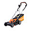 Yard Force 1200W 32cm Electric Lawnmower with 30L Grass Bag and Rear Roller, suitable for the small lawn - EM  U32