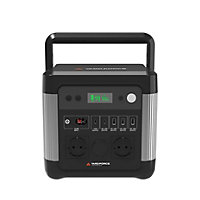 Yard Force 1200W Portable Power Station with 22.2V / 43.5Ah LFP battery, triple USB ports and dual AC output - LX PS1200