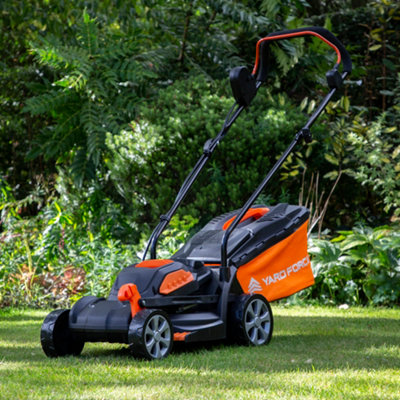 Lithium powered lawn discount mower