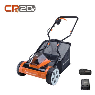 Yard Force 20V 4.0Ah 38cm Cordless Cylinder Lawnmower 45L Grass