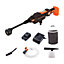 Yard Force 20V Aquajet Cordless Pressure Cleaner with 2.5Ah Lithium-Ion Battery, Charger and Accessories - LW C02A - CR20 Range