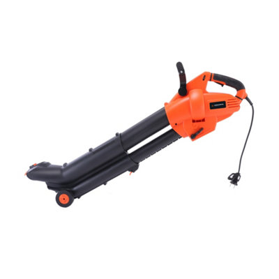 Yard Force 3-in-1 3000W Electric Corded Blower Vac and Mulcher with 35L Collection Bag and 100-300 km/h Air Speed - EB U30