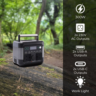Centrale électrique Portable Yard Force LX PS300 – 300W, Très Bon état