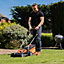 Yard Force 40V 32cm Cordless Lawnmower Plus Cordless Grass Trimmer with ONE Lithium-Ion Battery & Quick Charger LM G32 + LT G30