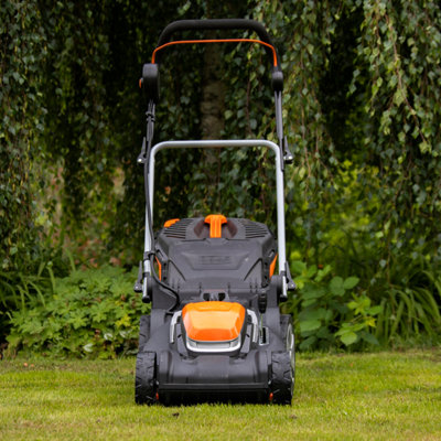 Yard Force 40V 34cm Cordless Lawnmower with lithium ion battery & quick  charger LM G34A - GR40 range