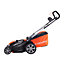 Yard Force 40V 37cm Cordless Lawnmower with Lithium-ion Battery & Quick Charger  LM G37A - GR40 range
