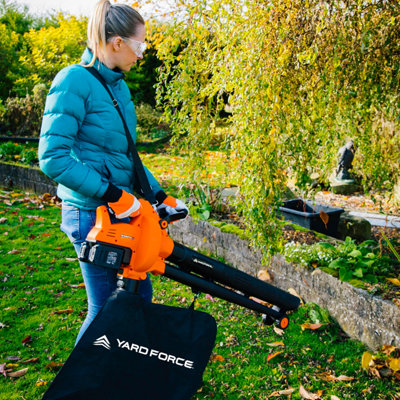 Yard Force 40V Cordless 3-in-1 Blower Vacuum & Mulcher with 2x20V & 4.0Ah Lithium-Ion Batteries LB C20B - 6