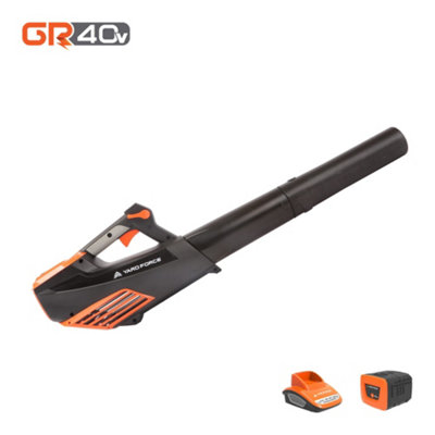 Yard Force 40V Cordless Leaf Blower 230km/h Air Speed with Lithium Ion Battery and Charger - LB G18 - GR40 Range