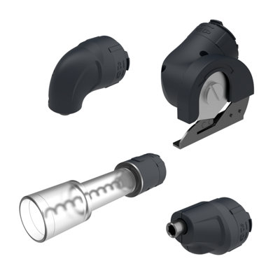 Yard Force 4V Vita Cordless Screwdriver Kit with 4 detachable heads - LXVSD1