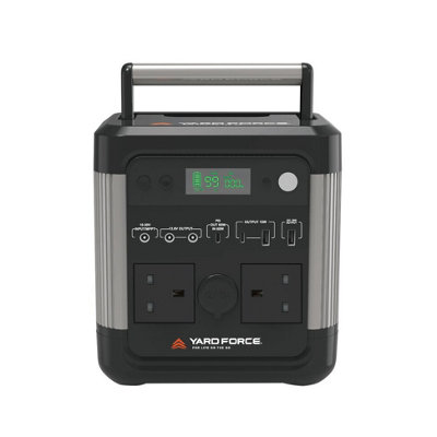 Yard Force 600W Portable Power Station with 25.9V / 20Ah Lithium-Ion battery, triple USB ports and dual AC output - LX PS600