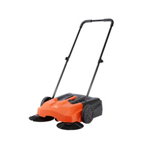 Yard Force 65cm Hand Push Sweeper with Twin Brushes - HW FS68