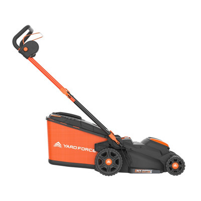 Yard Force LM C34B 40V 2.5Ah (2x20V) Cordless Lawnmower with 34cm cutting width 35L grass bag and rear roller