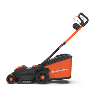 Yard Force LM C40B 40V 4.0Ah (2x20V) Cordless Lawnmower with 40cm cutting width 45L grass bag and rear roller - 3