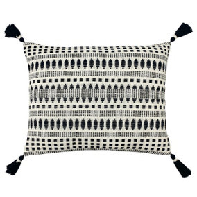 Yard Ganado Woven Patterned Corner Tasselled Polyester Filled Cushion