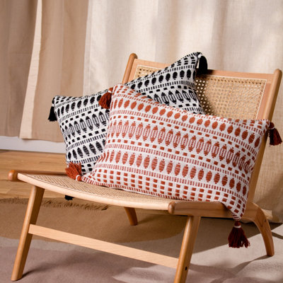 Yard Ganado Woven Tasselled Polyester Filled Cushion