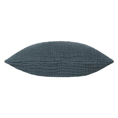 Yard Lark 100% Cotton Cushion Cover, Dusk Blue, 45 x 45cm