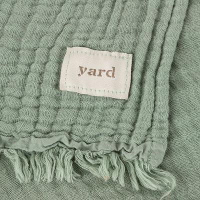 Yard Lark Crinkle Cotton Fringed Throw