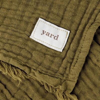 Yard Lark Crinkle Cotton Fringed Throw