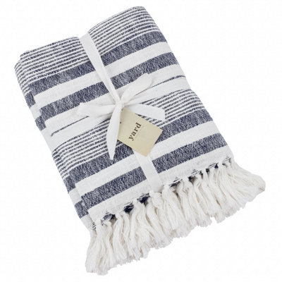 Yard Neela Stripe Woven Fringed Throw