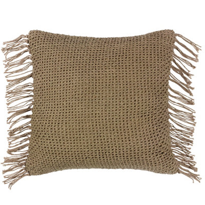 Yard Nimble Knitted Feather Filled Cushion