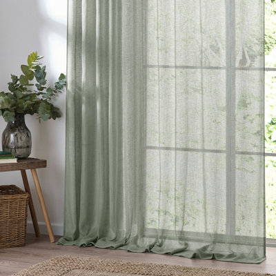 Yard Nimbus Sheer Tie Top Curtain Panel