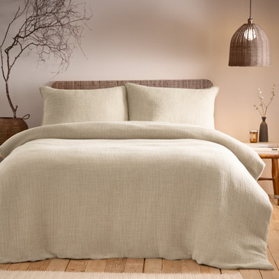 Yard Ribble Stone Washed 100% Cotton Duvet Cover Set