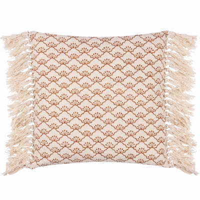 Yard Saku Blossom Fringed Feather Rich Cushion