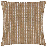 Yard Weavers Woven Striped Polyester Filled Cushion