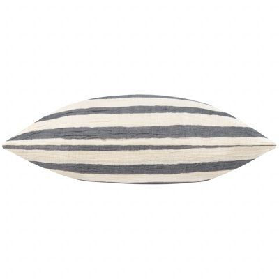 Yard Woven Stripe Cotton Feather Rich Cushion