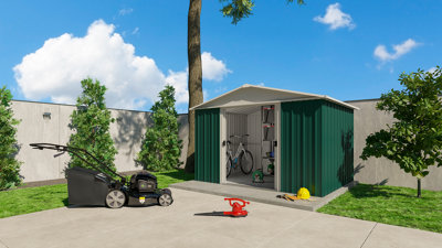 Yardmaster Emerald Deluxe Metal Shed 108GEYZ