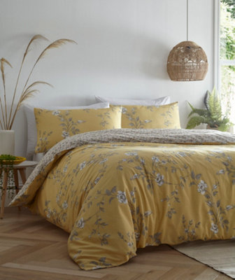 Yasmina Ochre Double Duvet Cover and Pillowcases