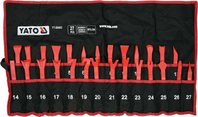 Yato car door panel trim removal tool set, no scratch 27pcs (YT-08443)