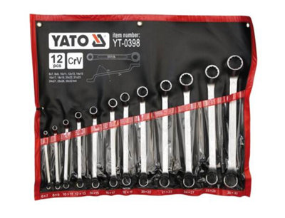 Yato YT-0398 - 12 Clés à Œil Avec Trou 6-32 Mm PZA