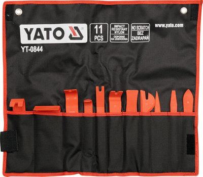 Yato professional car door panel trim removal tool set, no scratch (YT-0844)