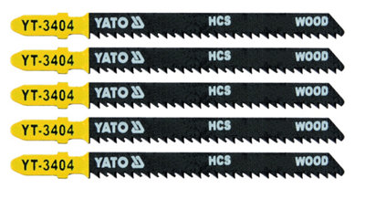 Yato professional clean cut wood jigsaw blades 5 pcs T fitting (YT-3404)